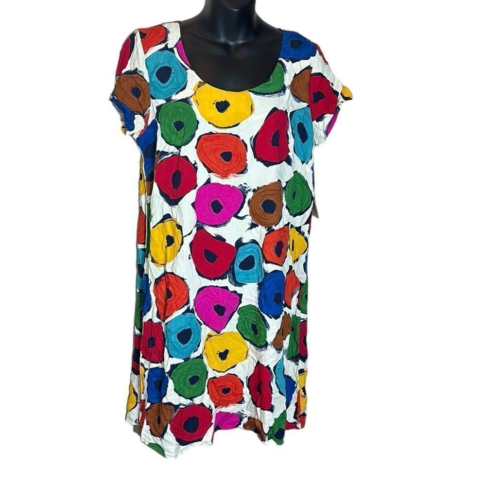 Hula moon Jams world jelly roll dress new large vintage vibrant dopamine artsy